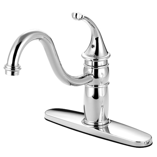 8" Centerset Kitchen Faucet W/out Sprayer, Chrome